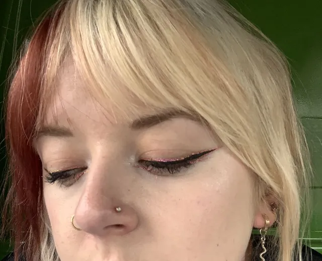 Trying out a new pink eyeliner, with my favourite nars