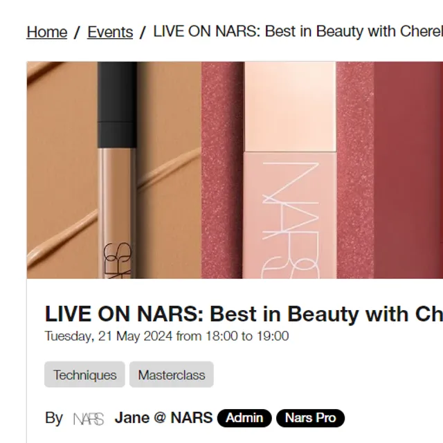 Anybody else looking forward to this NARS event?
