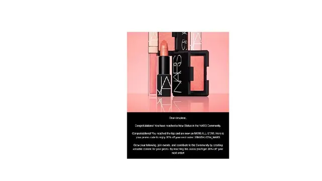 Such great news to become NARS All-Star , Thank you NARS and