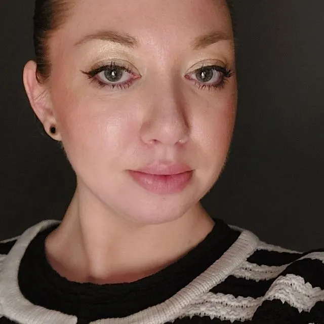 Cat eyeliner for a glam office look.