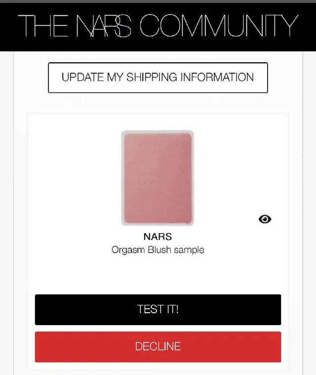 First Nars test &amp; review yay, thanks Nars team 🥰🎀