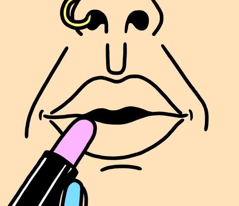 Back to school tip is to use vaseline before a lipstick to