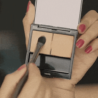 For hiding dark circle with orange colour corrector try to